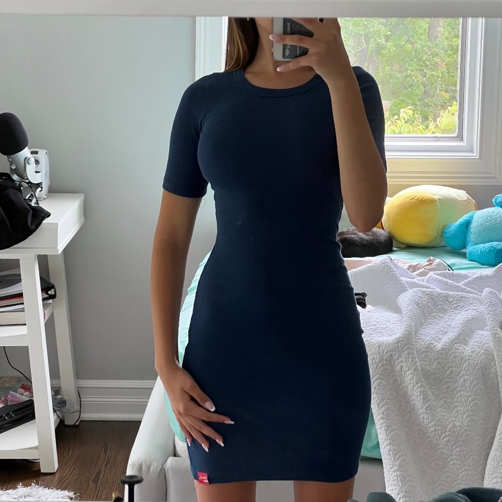 Navy Blue Coca Cola Mini-Dress